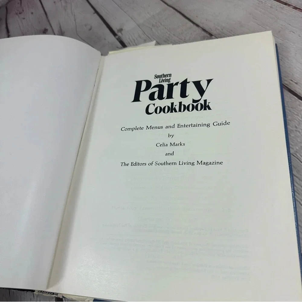 vintags southern living party cookbook 1972 first printing